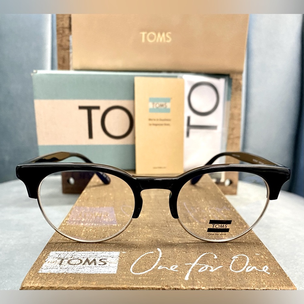 Brand New TOMS “Celeste” Black Ophthalmic Optical Eyeglasses Unisex